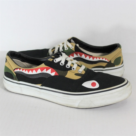 Bape Other - BAPE A Bathing Ape Shark Made In Japan Shoes M374